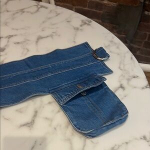Blue Denim Belt Bag